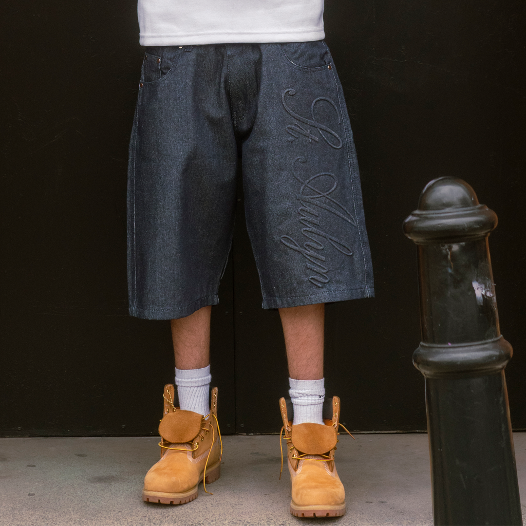 Signature Jorts - Raw Blue