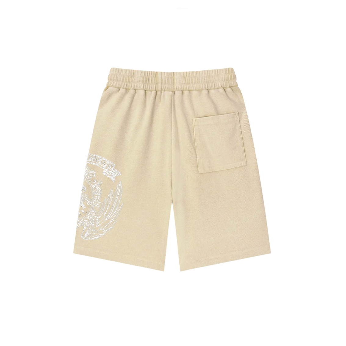 CREAM WAFFLE SHORTS