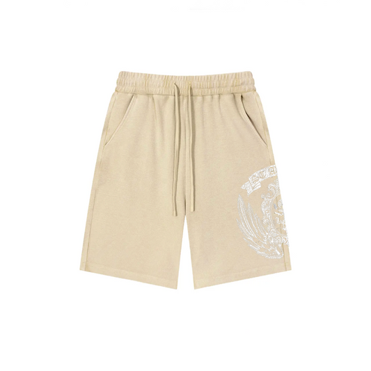 CREAM WAFFLE SHORTS