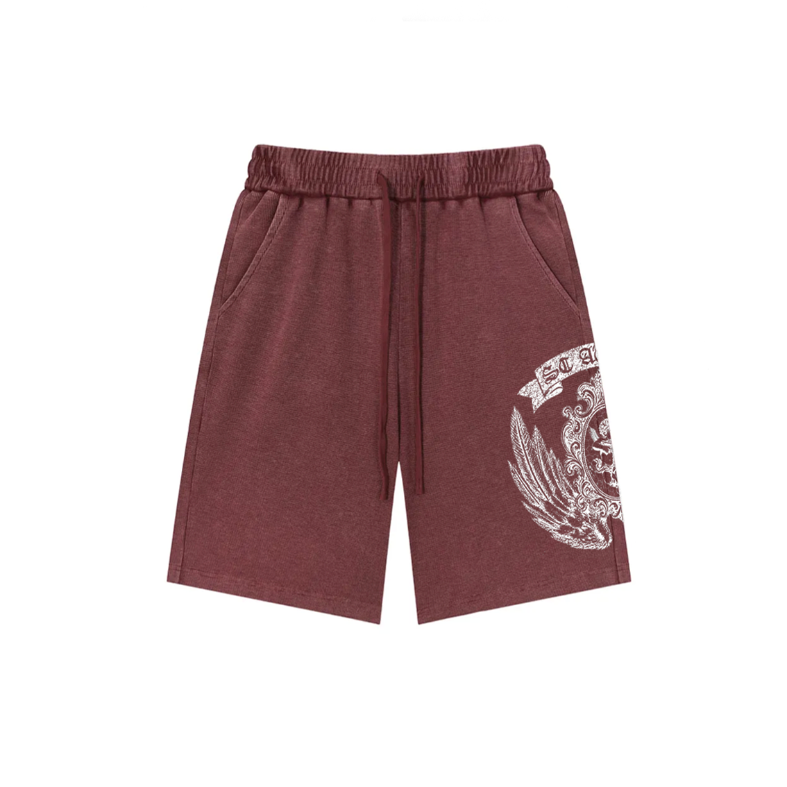 WINE WAFFLE SHORTS